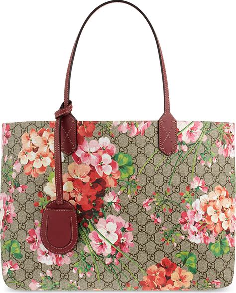 gucci floral bag with string|gucci tote bag with zipper.